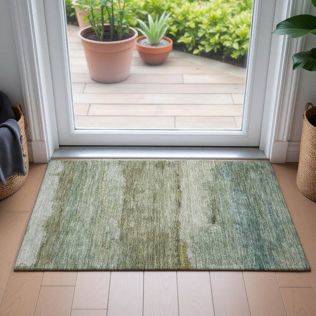 Addison Chantille ACN2156 Modern Machine Made Transitional Green Rug