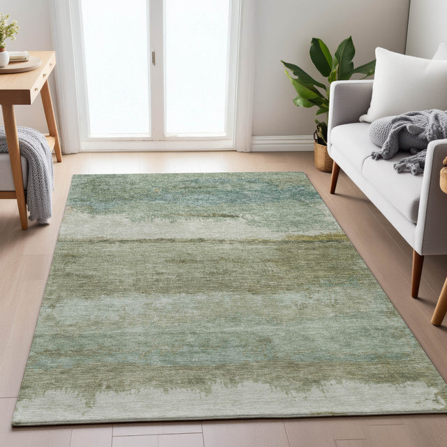 Addison Chantille ACN2156 Modern Machine Made Transitional Green Rug