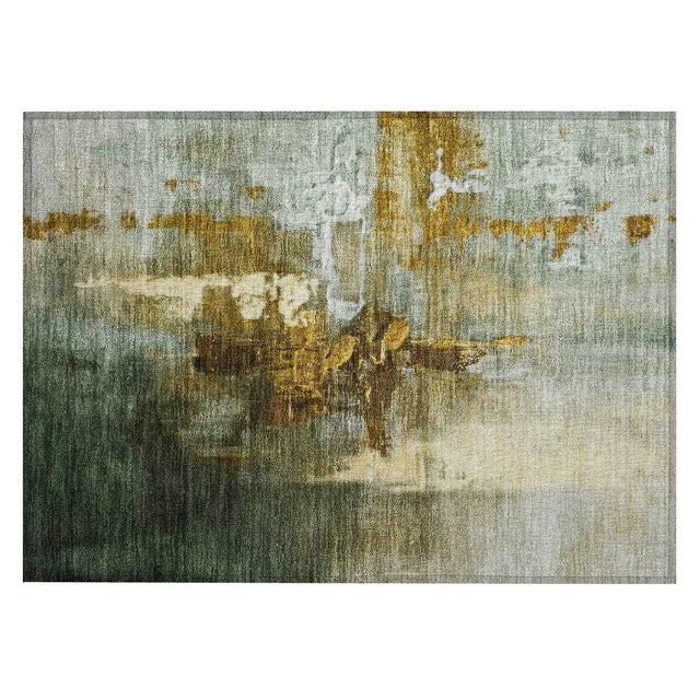 Addison Chantille ACN2157 Abstract Machine Made Transitional Brown Rug