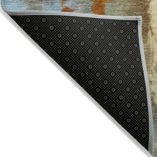 Addison Chantille ACN2157 Abstract Machine Made Transitional Paprika Rug