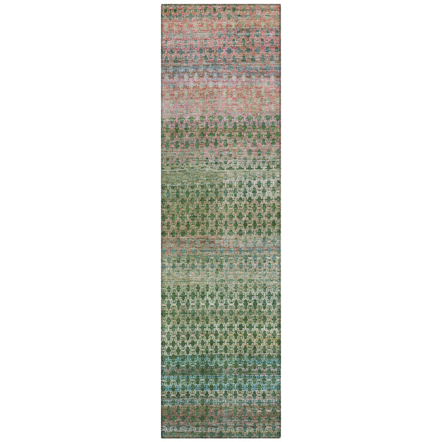 Addison Chantille ACN2158 Abstract Machine Made Transitional Aloe Rug