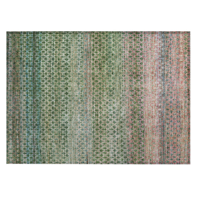 Addison Chantille ACN2158 Abstract Machine Made Transitional Aloe Rug