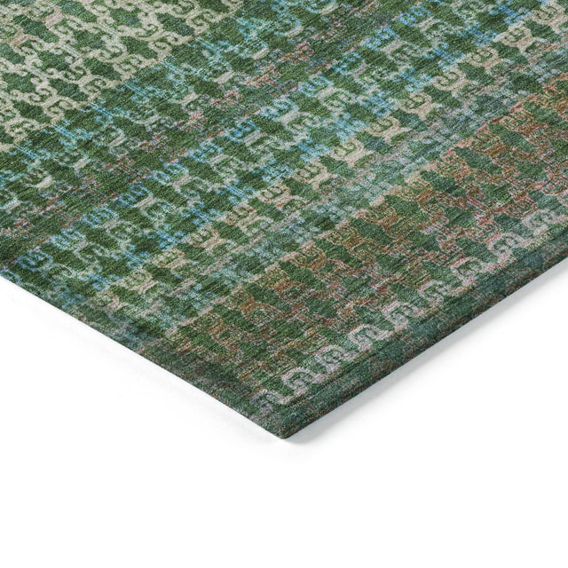 Addison Chantille ACN2158 Abstract Machine Made Transitional Aloe Rug