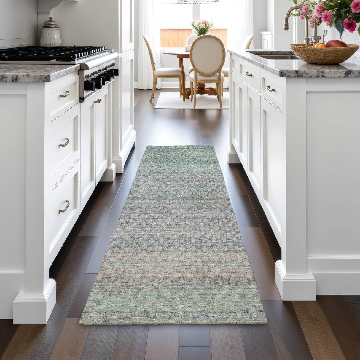 Addison Chantille ACN2158 Abstract Machine Made Transitional Beige Rug