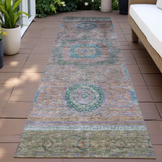 Addison Chantille ACN2159 Global Machine Made Traditional Copper Rug