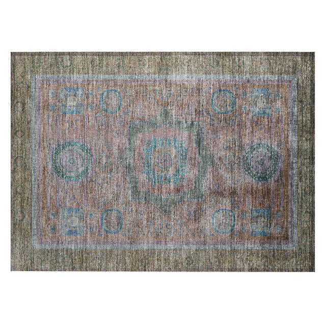 Addison Chantille ACN2159 Global Machine Made Traditional Copper Rug