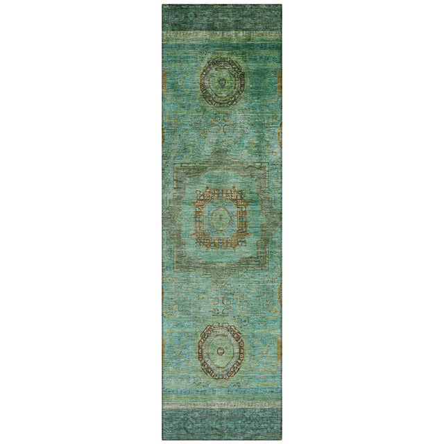 Addison Chantille ACN2159 Global Machine Made Traditional Green Rug