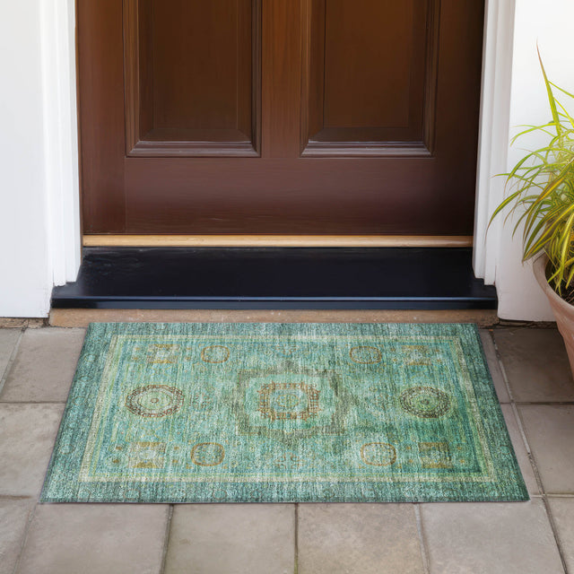 Addison Chantille ACN2159 Global Machine Made Traditional Green Rug