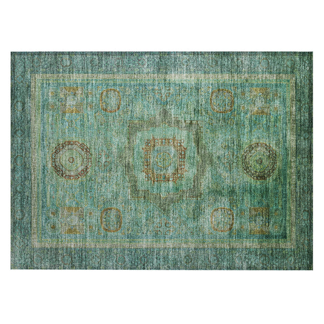 Addison Chantille ACN2159 Global Machine Made Traditional Green Rug