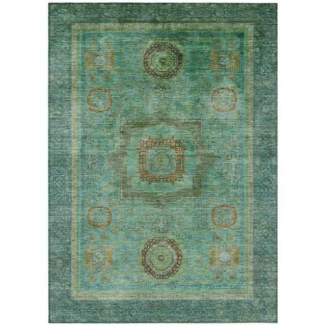 Addison Chantille ACN2159 Global Machine Made Traditional Green Rug