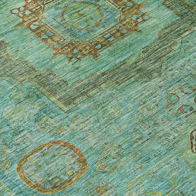 Addison Chantille ACN2159 Global Machine Made Traditional Green Rug