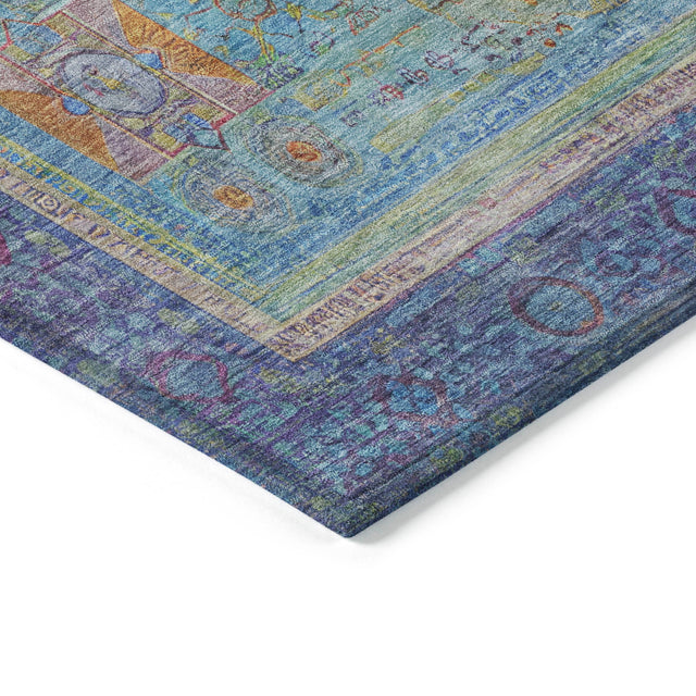 Addison Chantille ACN2159 Global Machine Made Traditional Teal Rug