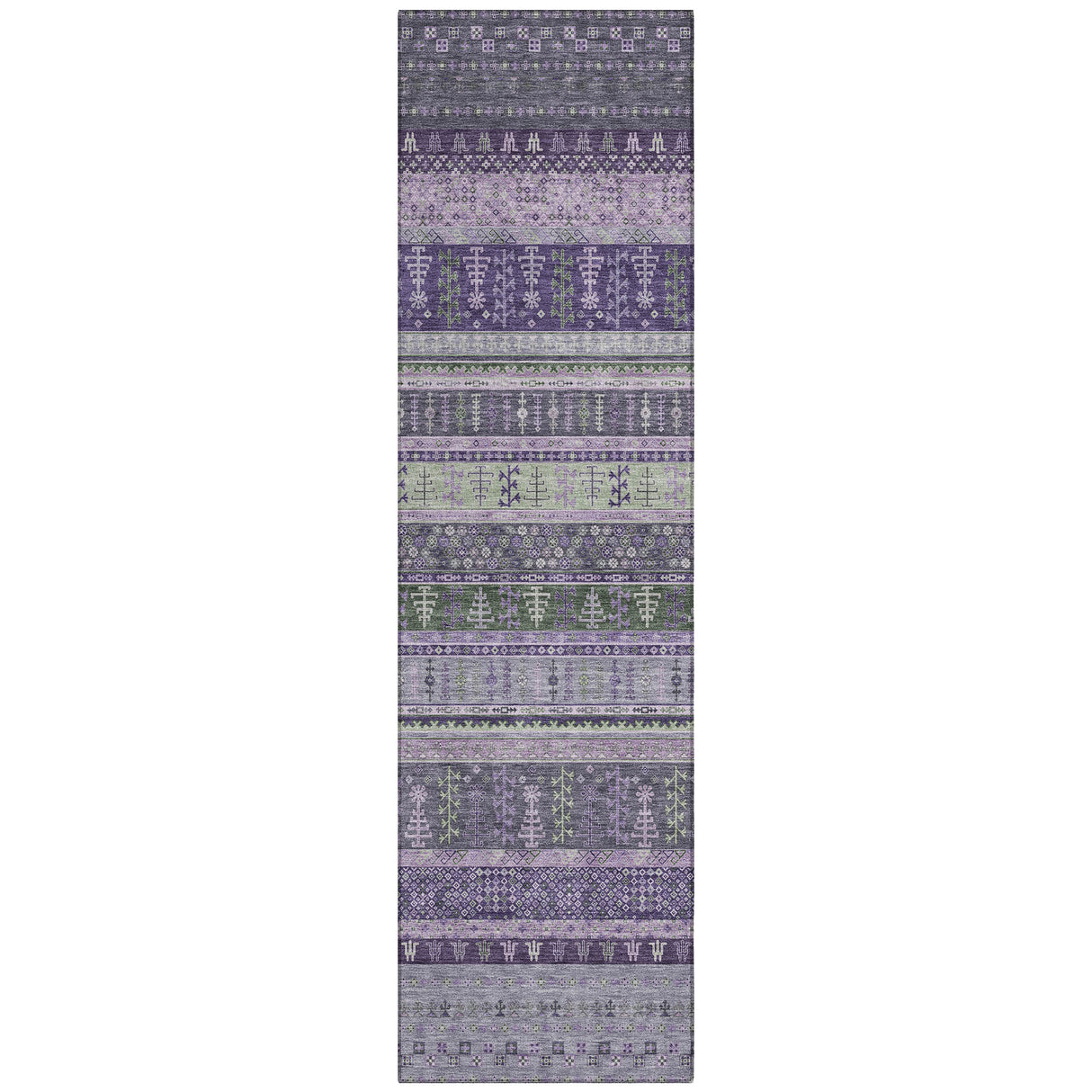 Addison Chantille ACN2160 Stripes Machine Made Transitional Purple Rug