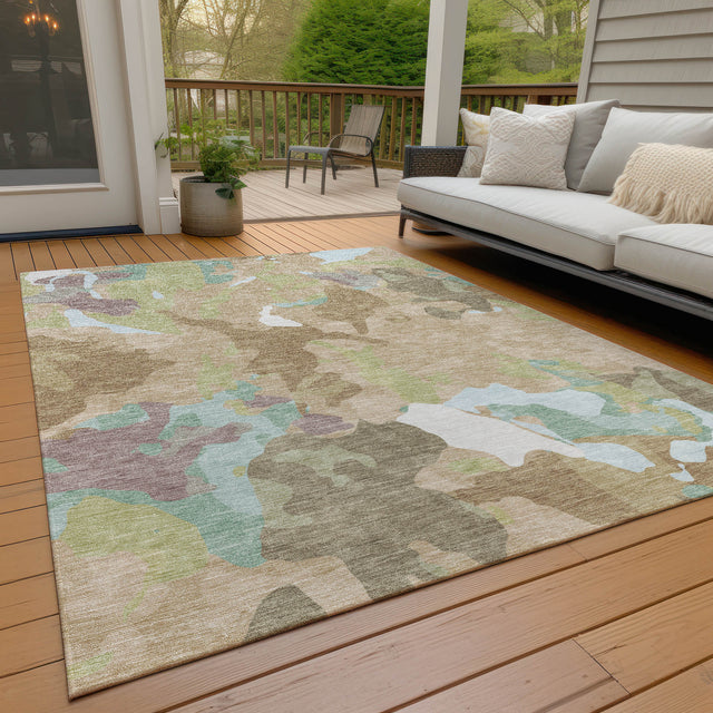 Addison Chantille ACN2161 Modern Machine Made Transitional Beige Rug