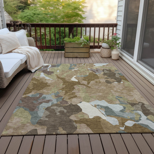 Addison Chantille ACN2161 Modern Machine Made Transitional Brown Rug