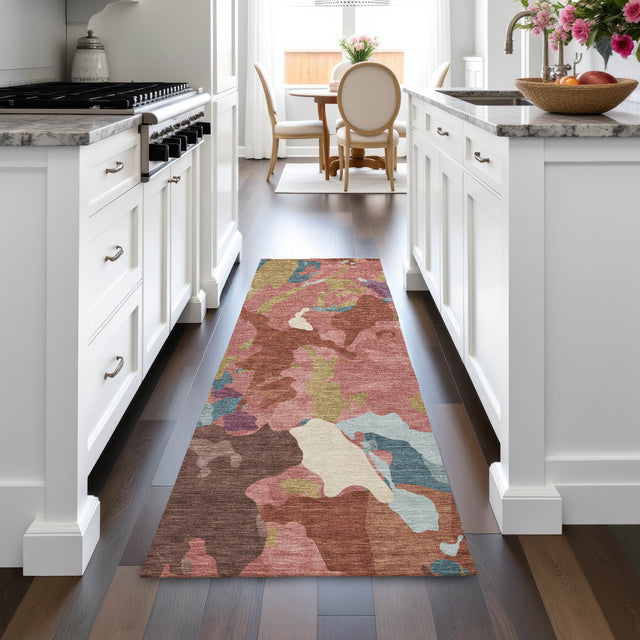 Addison Chantille ACN2161 Modern Machine Made Transitional Pink Rug