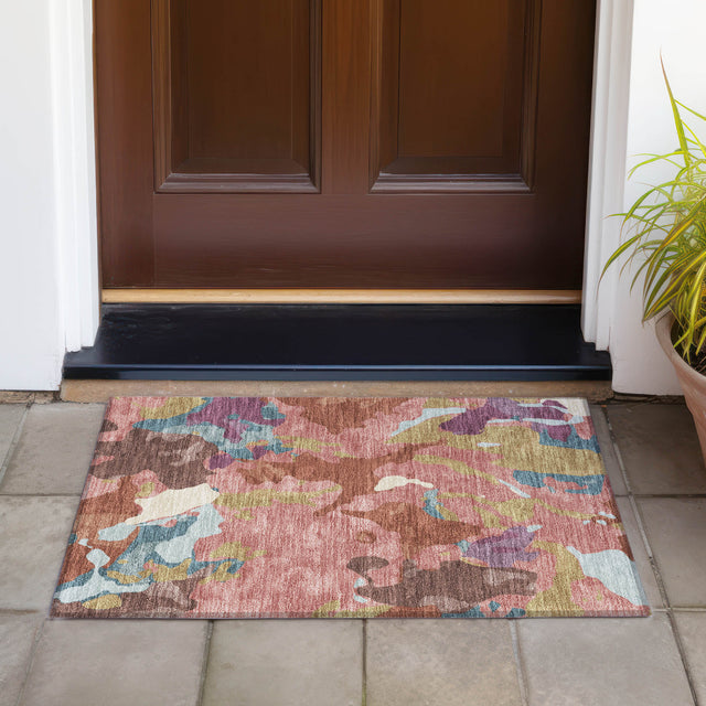 Addison Chantille ACN2161 Modern Machine Made Transitional Pink Rug