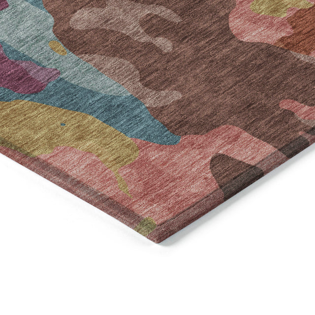 Addison Chantille ACN2161 Modern Machine Made Transitional Pink Rug