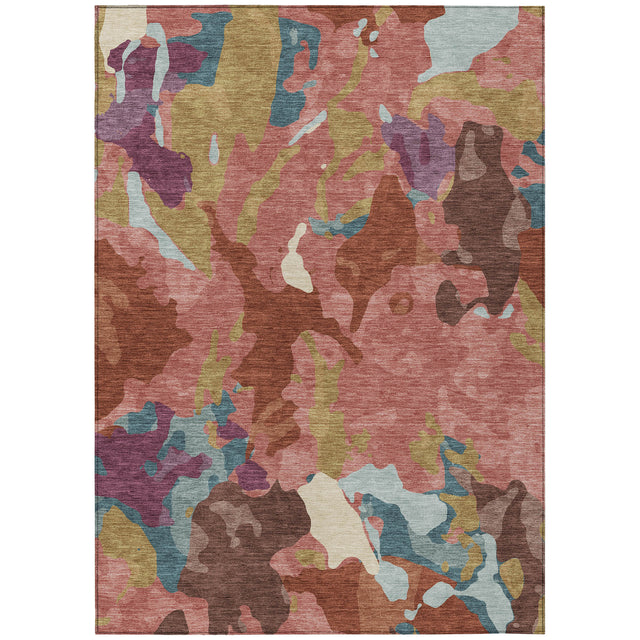 Addison Chantille ACN2161 Modern Machine Made Transitional Pink Rug