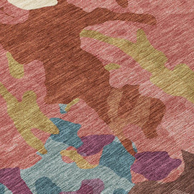 Addison Chantille ACN2161 Modern Machine Made Transitional Pink Rug