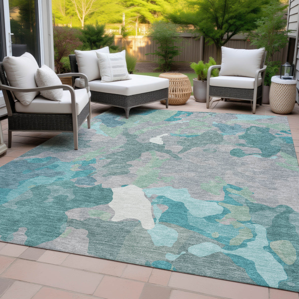 Addison Chantille ACN2161 Modern Machine Made Transitional Taupe Rug