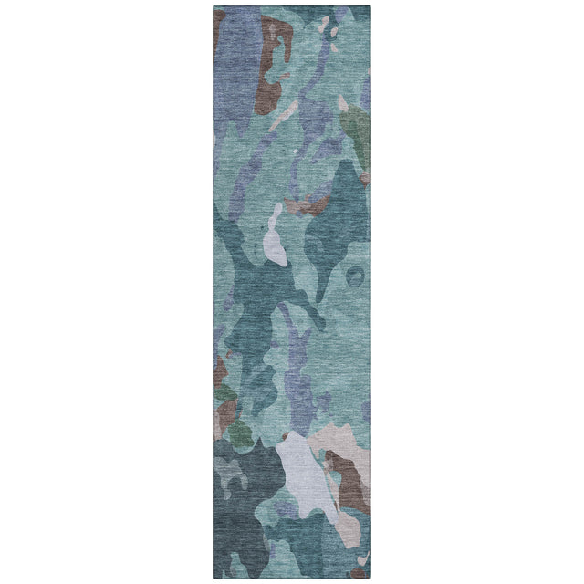 Addison Chantille ACN2161 Modern Machine Made Transitional Teal Rug