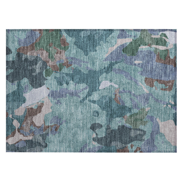 Addison Chantille ACN2161 Modern Machine Made Transitional Teal Rug
