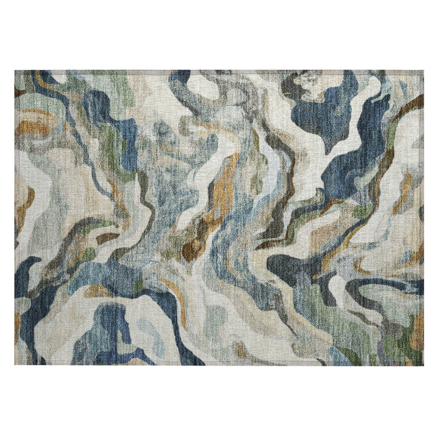 Addison Chantille ACN2162 Modern Machine Made Transitional Denim Rug