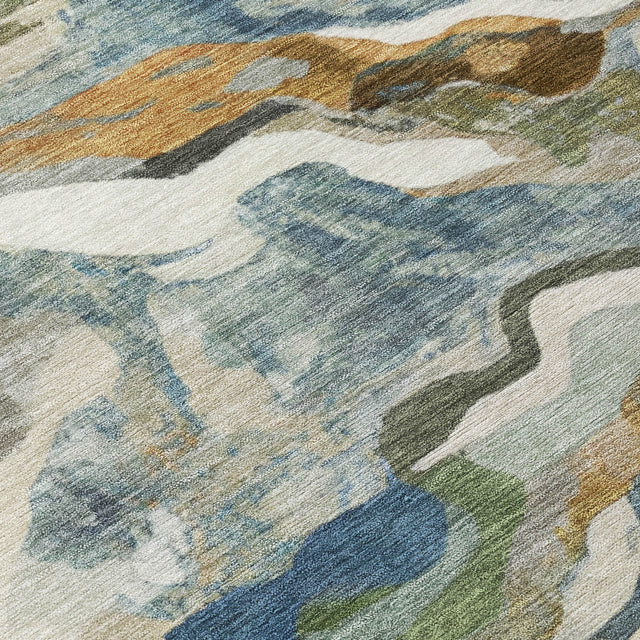 Addison Chantille ACN2162 Modern Machine Made Transitional Denim Rug