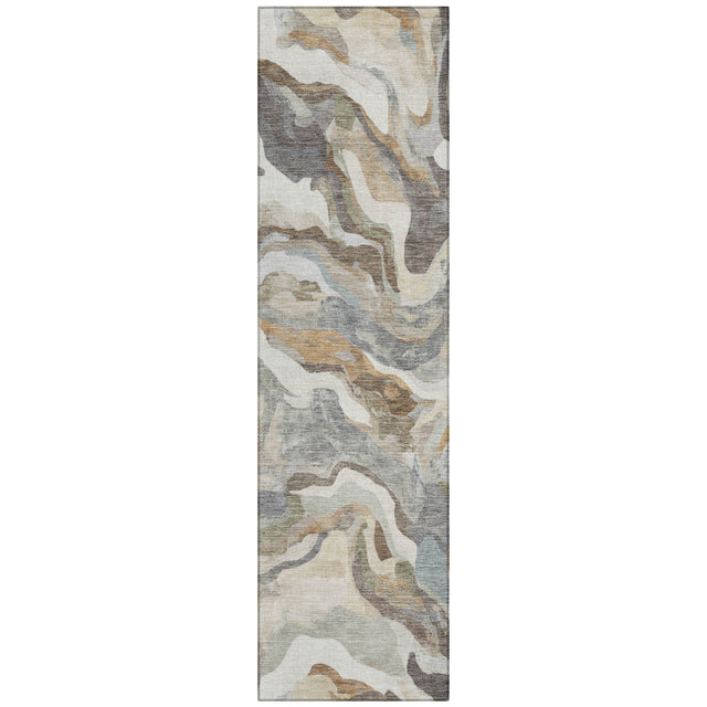 Addison Chantille ACN2162 Modern Machine Made Transitional Khaki Rug