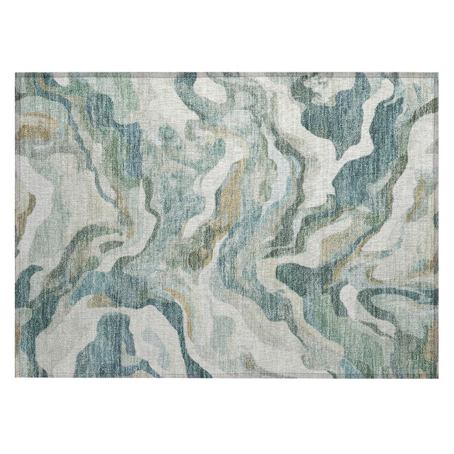 Addison Chantille ACN2162 Modern Machine Made Transitional Teal Rug