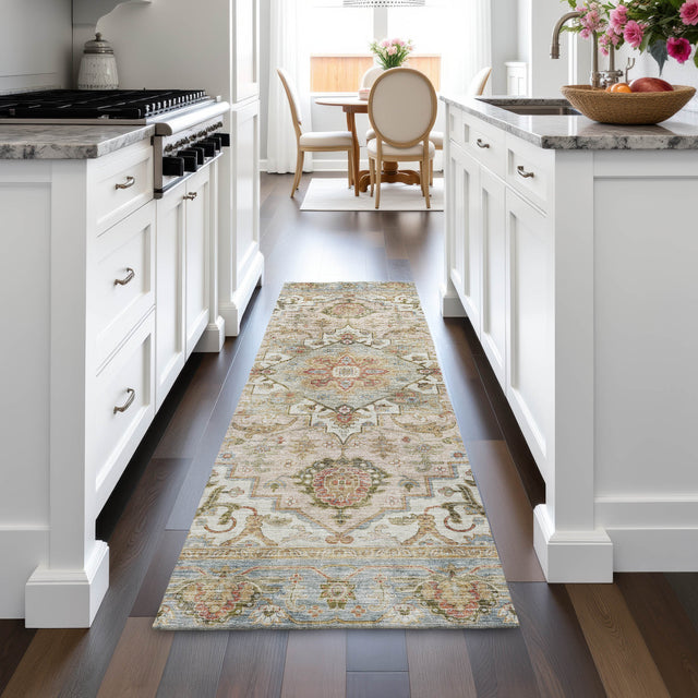 Addison Chantille ACN2163 Global Machine Made Traditional Beige Rug