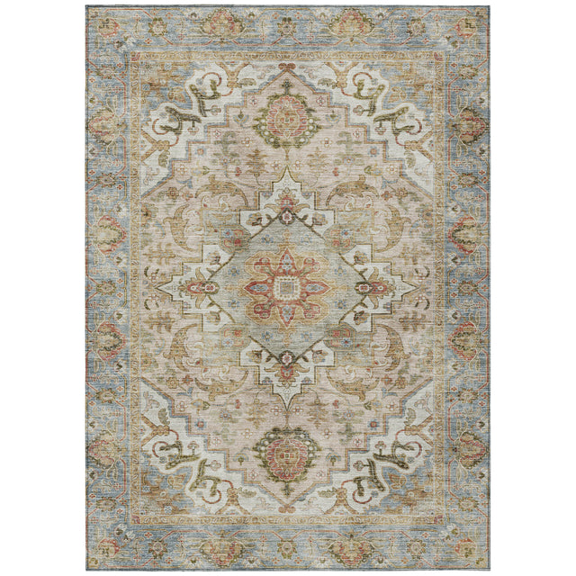 Addison Chantille ACN2163 Global Machine Made Traditional Beige Rug