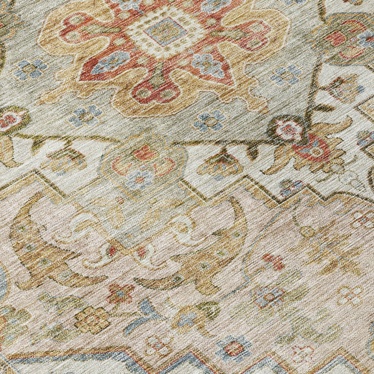 Addison Chantille ACN2163 Global Machine Made Traditional Beige Rug