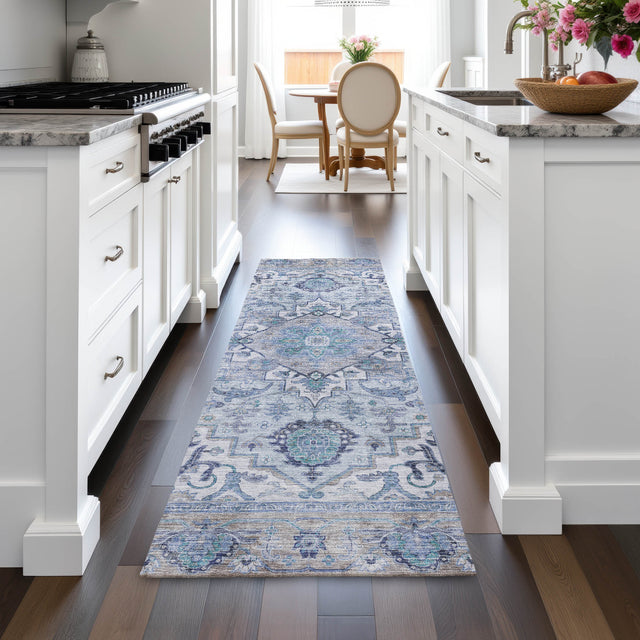 Addison Chantille ACN2163 Global Machine Made Traditional Blue Rug