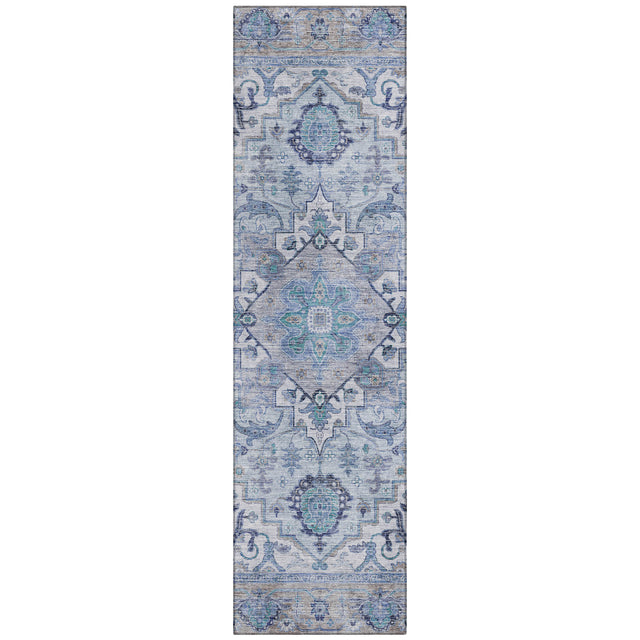 Addison Chantille ACN2163 Global Machine Made Traditional Blue Rug
