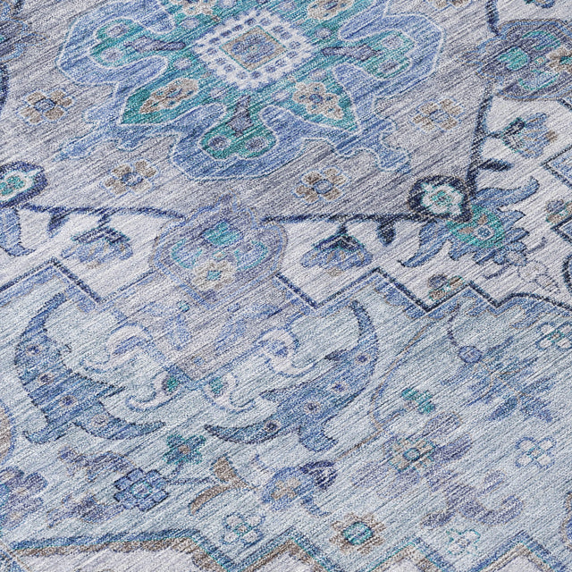 Addison Chantille ACN2163 Global Machine Made Traditional Blue Rug