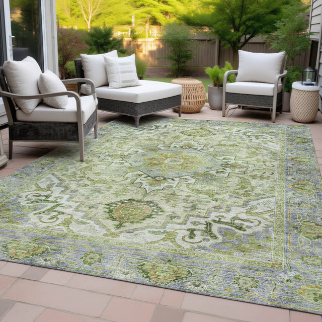 Addison Chantille ACN2163 Global Machine Made Traditional Green Rug