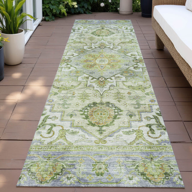 Addison Chantille ACN2163 Global Machine Made Traditional Green Rug