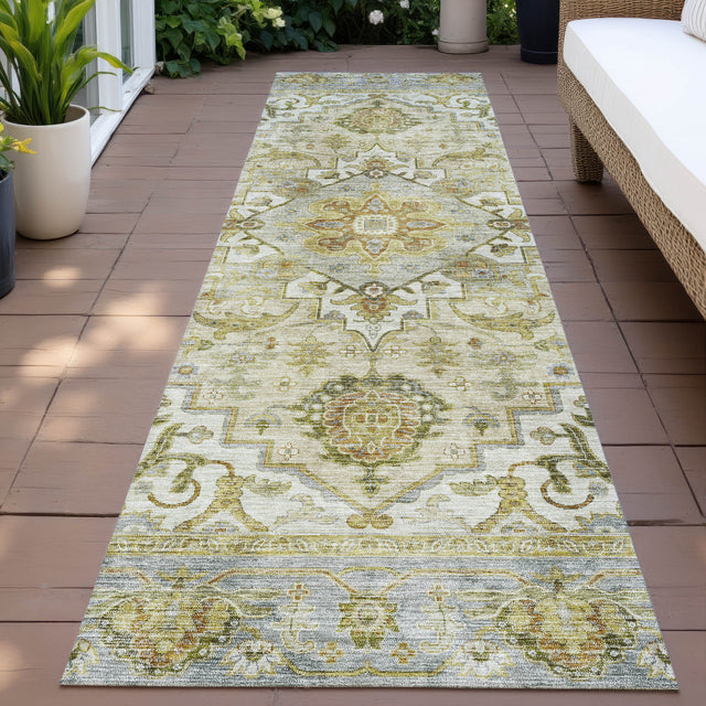 Addison Chantille ACN2163 Global Machine Made Traditional Khaki Rug