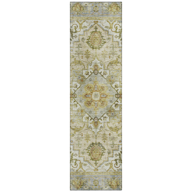Addison Chantille ACN2163 Global Machine Made Traditional Khaki Rug