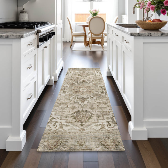 Addison Chantille ACN2164 Global Machine Made Traditional Beige Rug