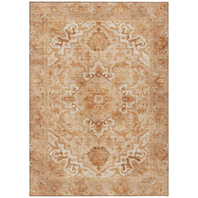Addison Chantille ACN2164 Global Machine Made Traditional Copper Rug