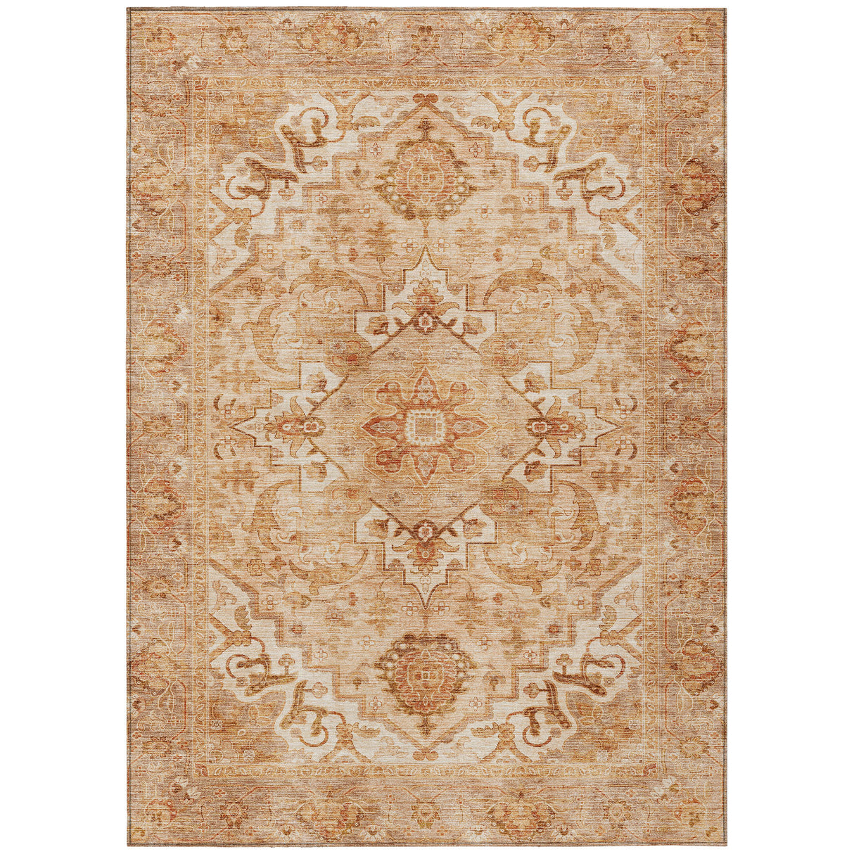 Addison Chantille ACN2164 Global Machine Made Traditional Copper Rug
