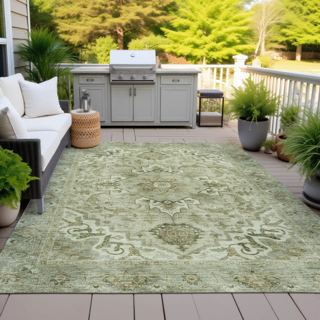 Addison Chantille ACN2164 Global Machine Made Traditional Sage Rug