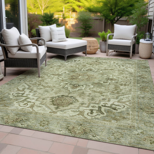 Addison Chantille ACN2164 Global Machine Made Traditional Sage Rug