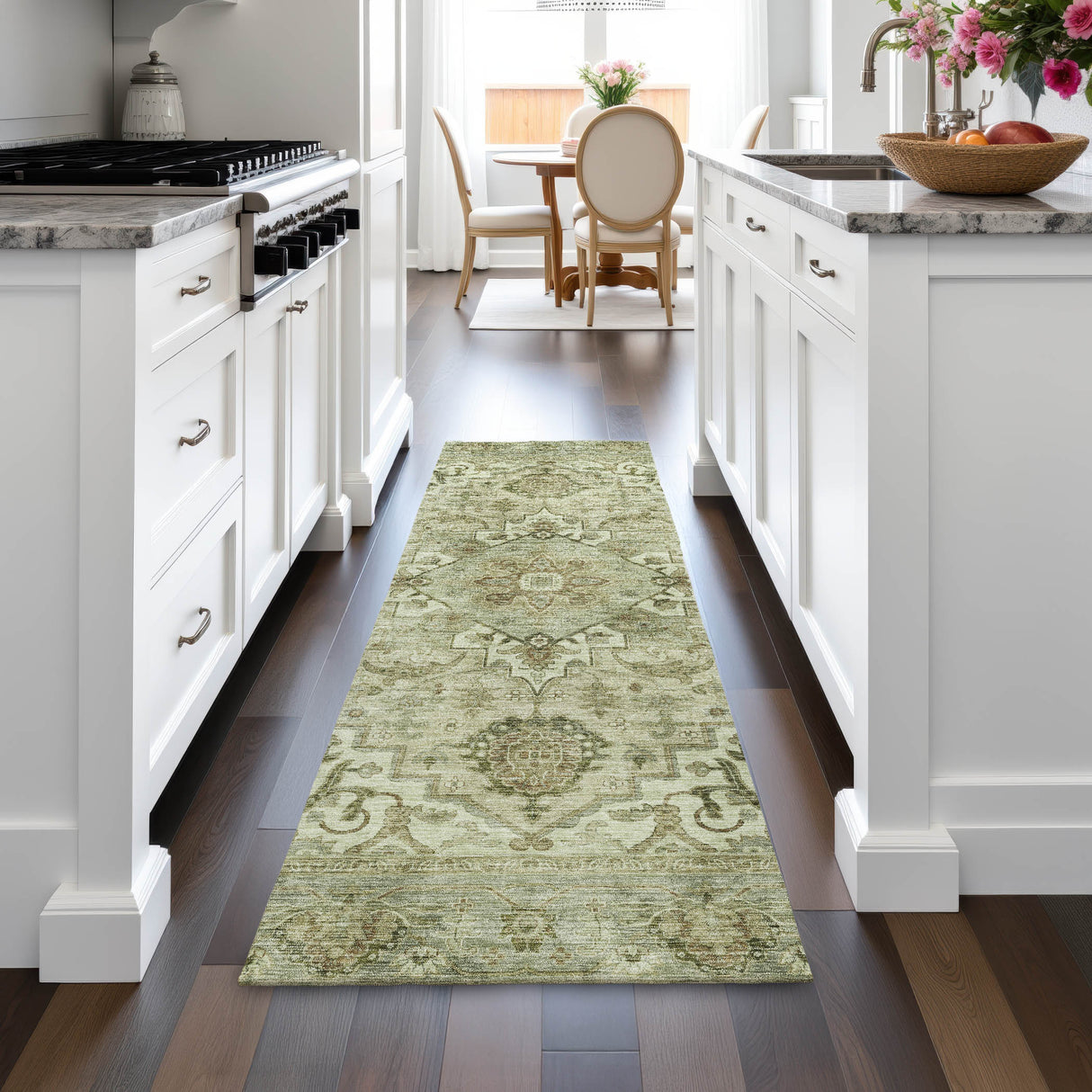 Addison Chantille ACN2164 Global Machine Made Traditional Sage Rug
