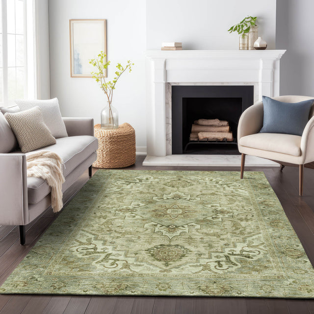 Addison Chantille ACN2164 Global Machine Made Traditional Sage Rug
