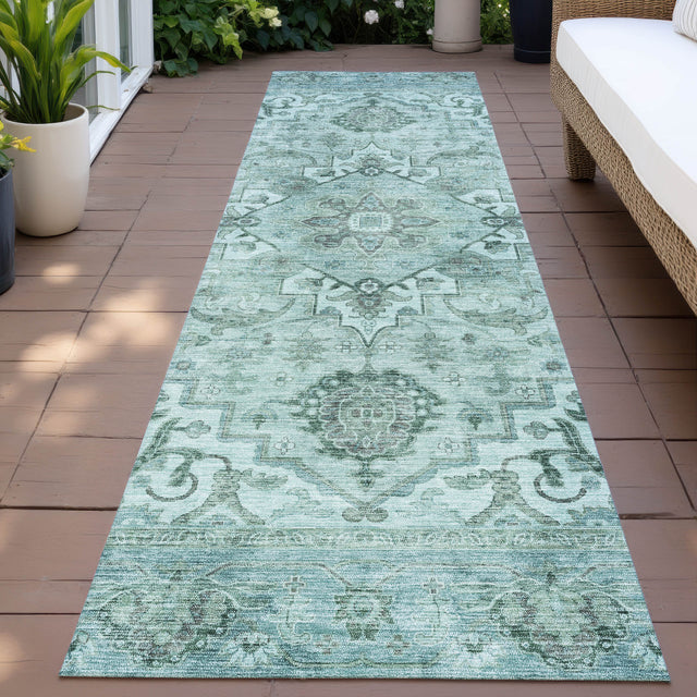 Addison Chantille ACN2164 Global Machine Made Traditional Teal Rug