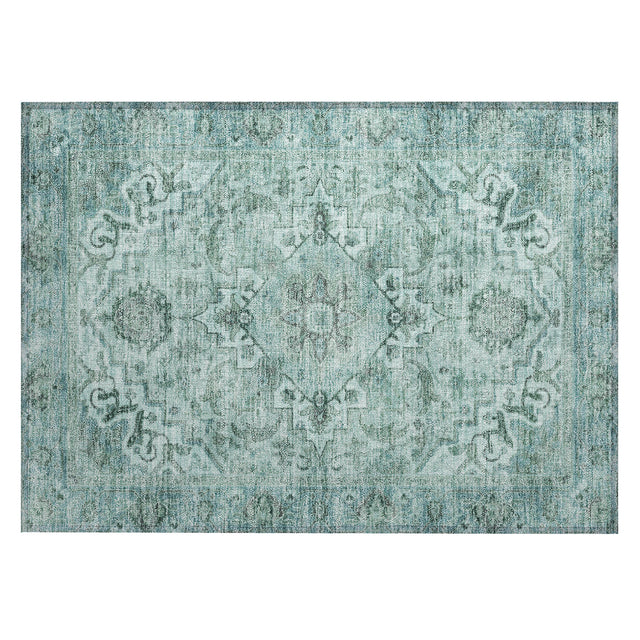 Addison Chantille ACN2164 Global Machine Made Traditional Teal Rug